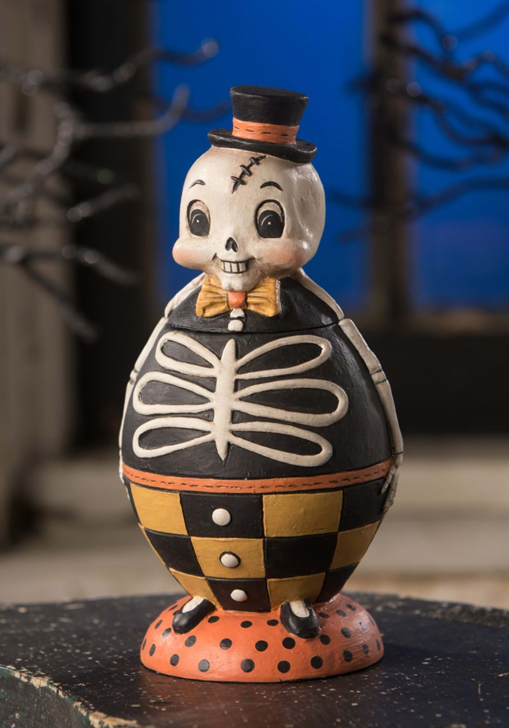 Silly Bones Spooks Decorative Jar by Johanna Parker - Spooky Halloween Decor - Mad Halloween