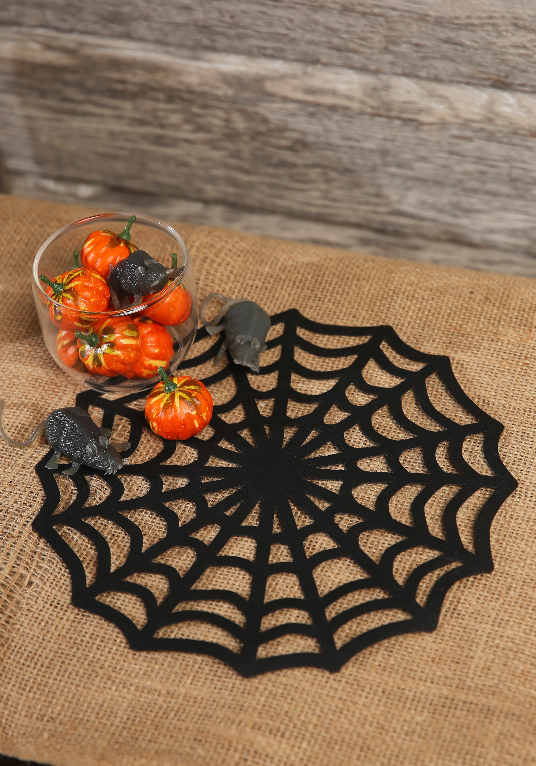Spider Web Table Doilies - Spooky Decor