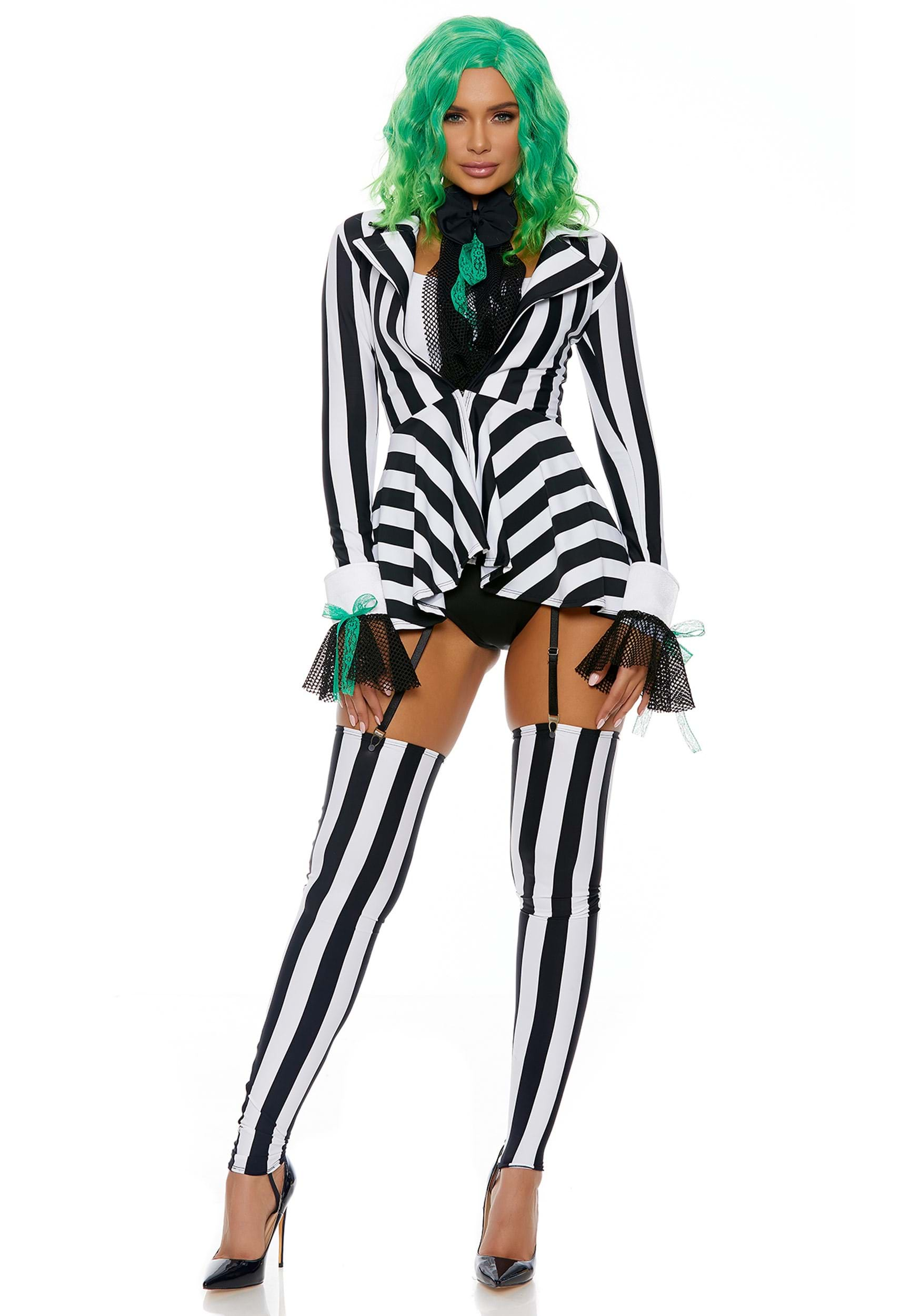 Women's Sexy Beetlejuice Costume - Mad Halloween