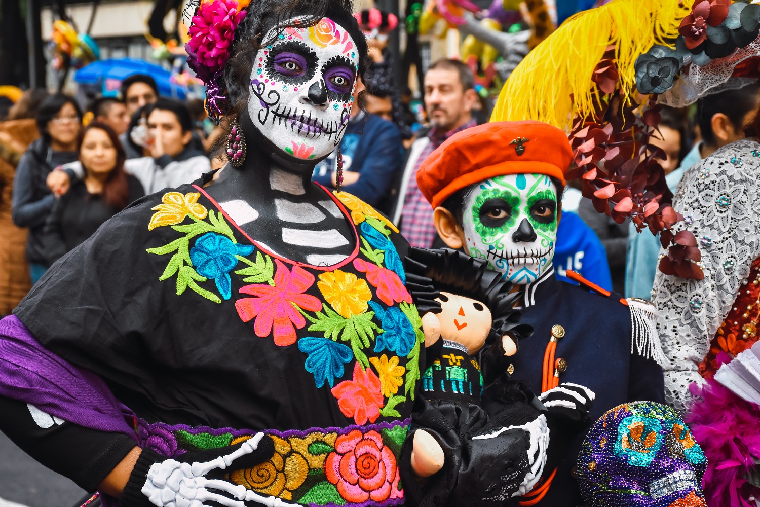 Di de Los Muertos Parade and Costumes
