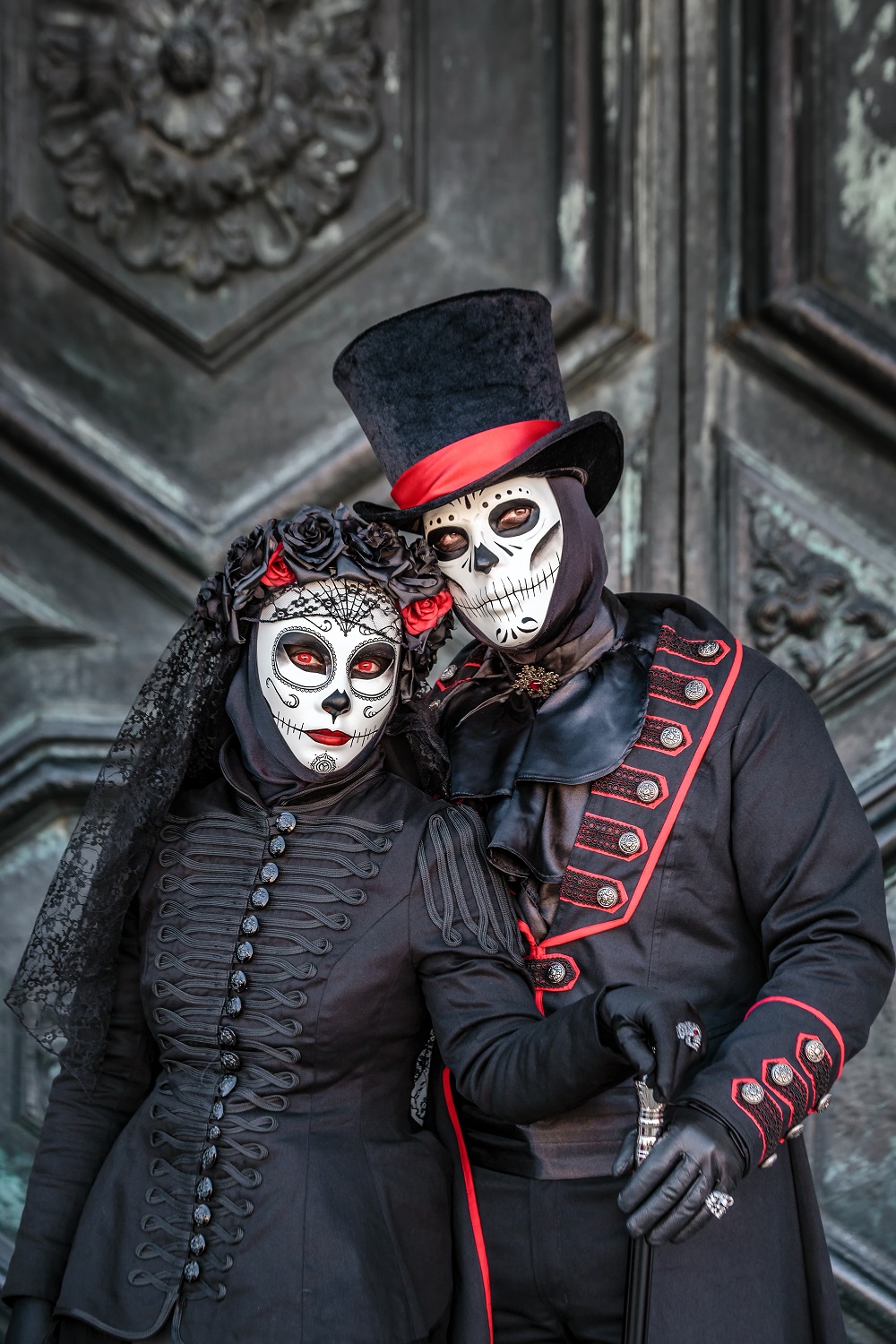 Day of the Dead Couple in Costume