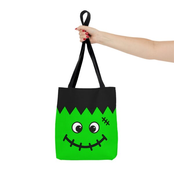 Kids Frankenstein Halloween Tote Bag, Trick or Treat Bag