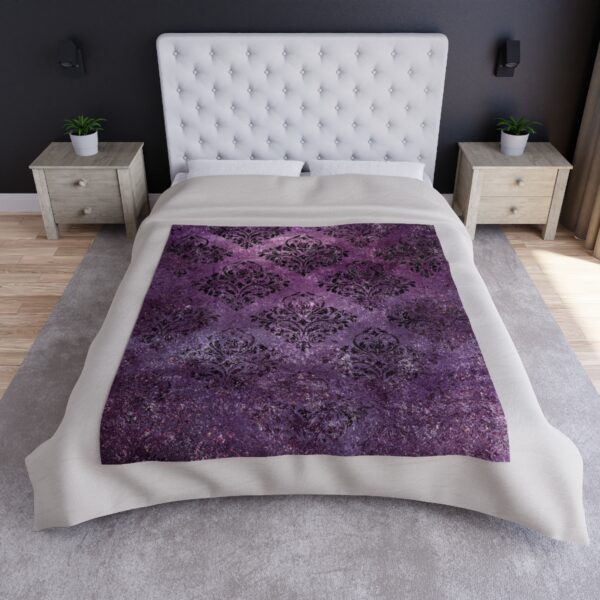 Purple Crushed Velvet Throw Blanket - Mad Halloween