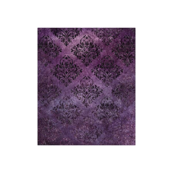 Purple Crushed Velvet Throw Blanket - Mad Halloween