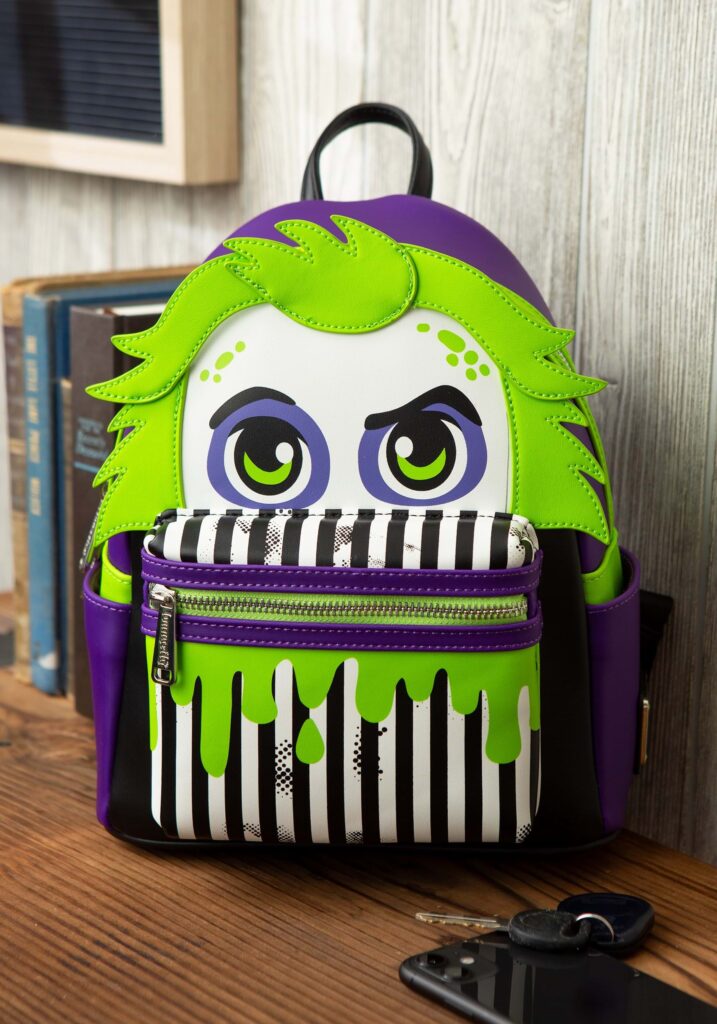 Beetlejuice Loungefly Mini Backpack Halloween Back to School Bag