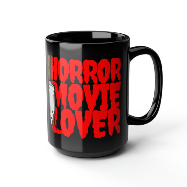 Horror Movie Lover Mug, Halloween Coffee Mug, 15 oz Black, Red, Gray, Brown - Mad Halloween