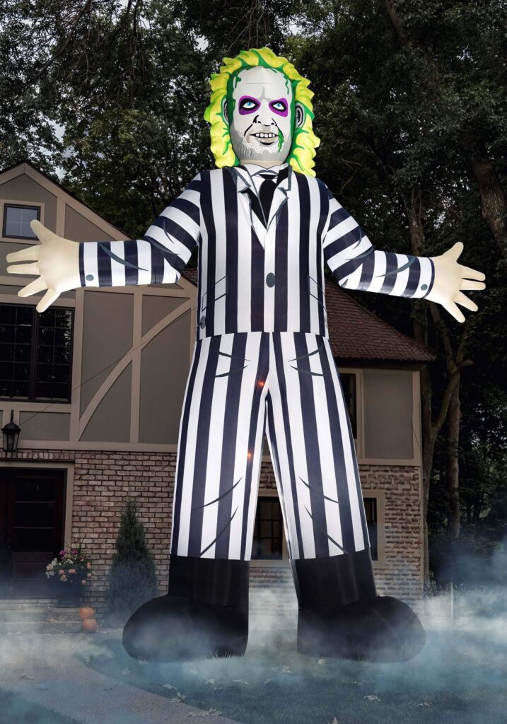 Beetlejuice Yard Decor - Outdoor Halloween Decorations - 25FT Colossal Inflatable Beetlejuice Halloween Decoration