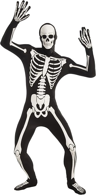 Men's Skeleton Costume Idea and Accessories - Skeleton Bodysuit with Mask - Mad Halloween