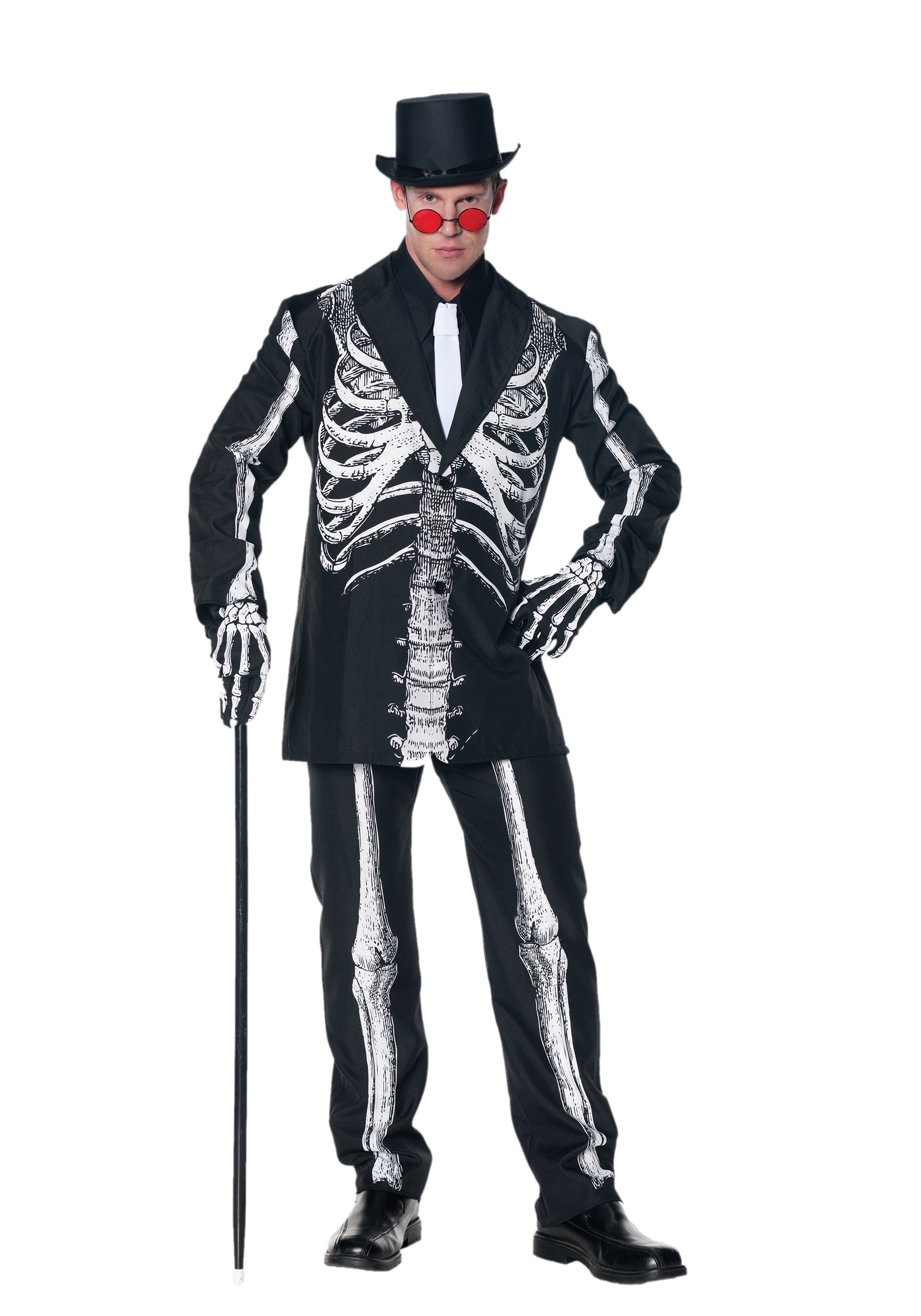 Men's Skeleton Costumes and Accessories - Bone Daddy Skeleton Suit Costume