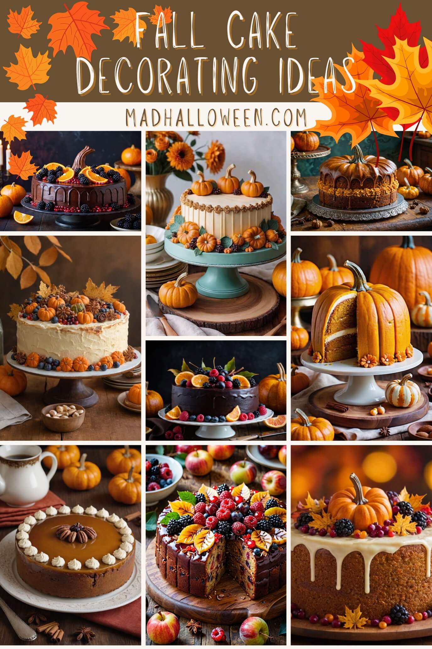 Fall Cake Decorating Ideas for Autumn - Mad Halloween