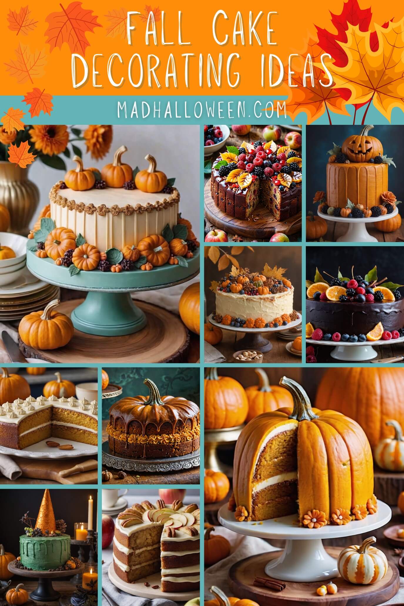 Fall Cake Decorating Ideas for Autumn - Mad Halloween