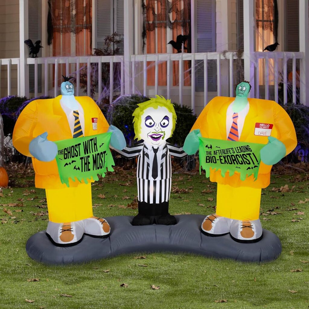 Beetlejuice Yard Decor Halloween Outdoor Decorations - Inflatable Scene