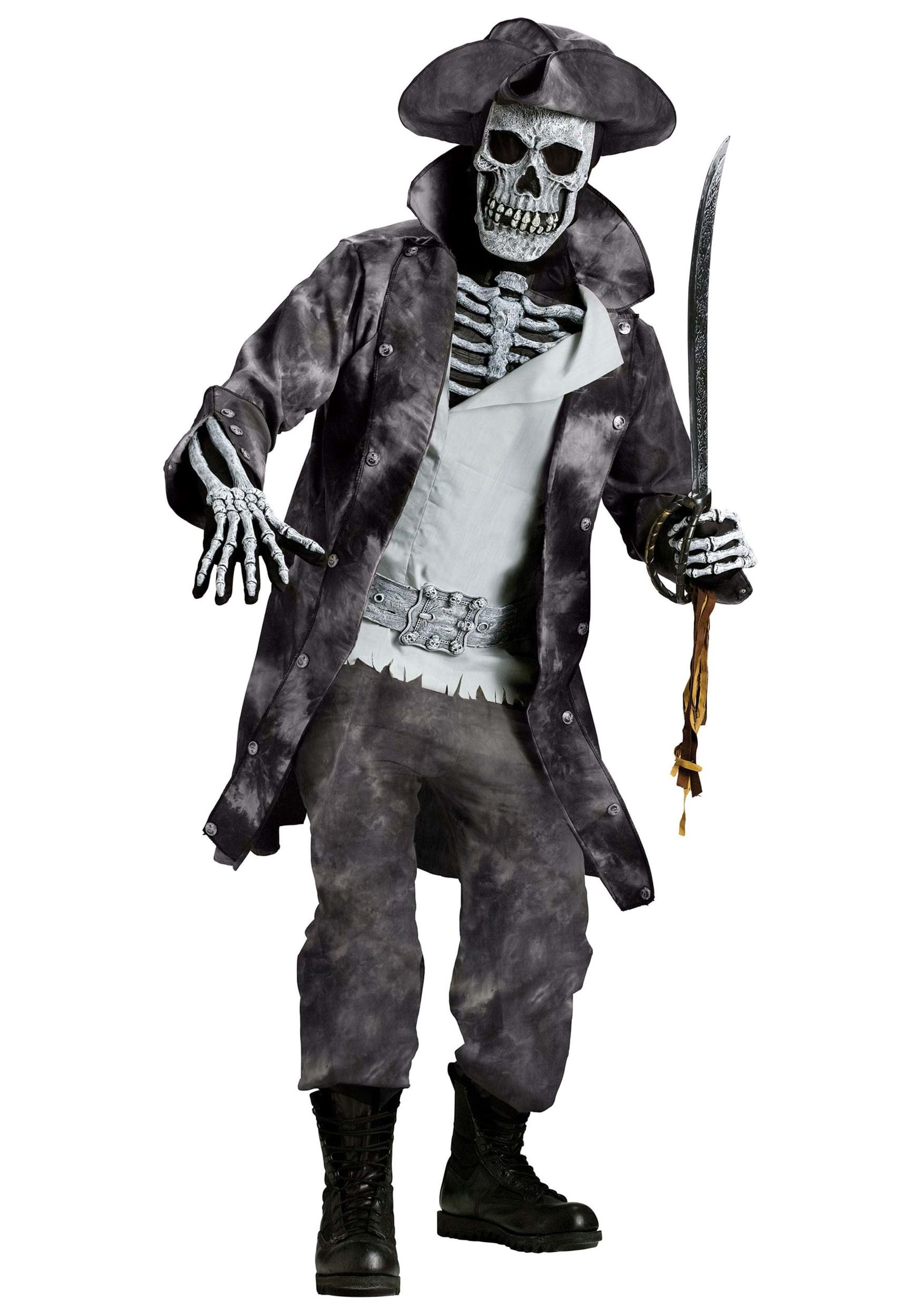 Ghost Pirate Costume - Men's Skeleton Costume Ideas and Accessories - Mad Halloween