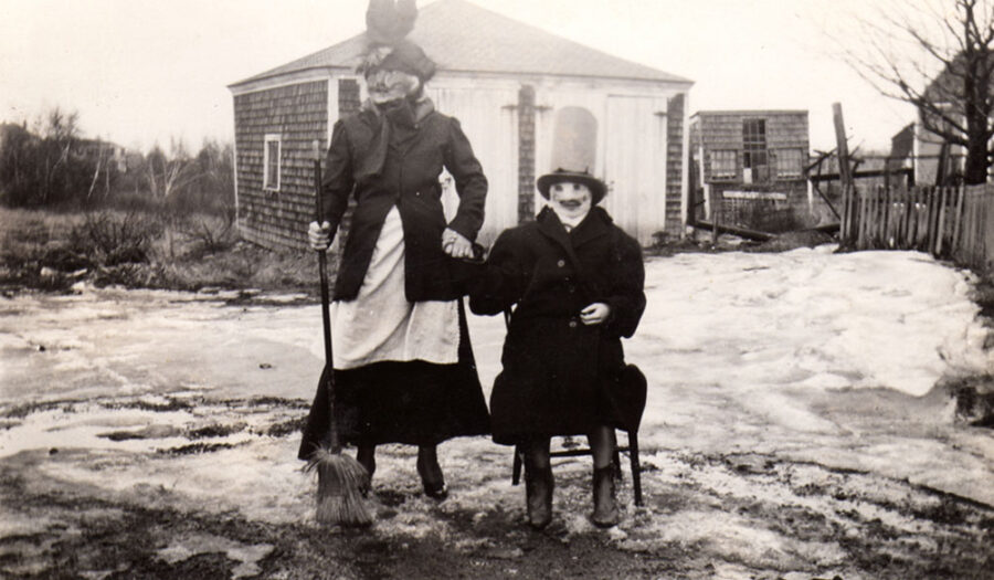 Haunted Air Book Vintage Halloween Photos - Antique Witch Costumes