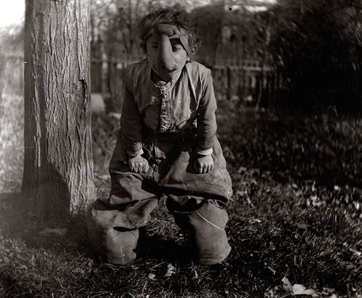 Haunted Air Book Vintage Halloween Photos - Weird Animal Costume