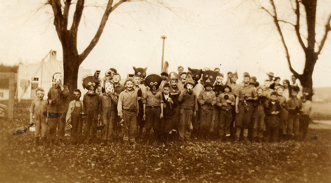 Haunted Air Book Vintage Halloween Photos - Vintage Masks