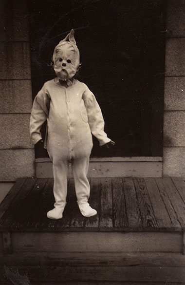 Haunted Air Book Vintage Halloween Photos - Spooky Baby Costume