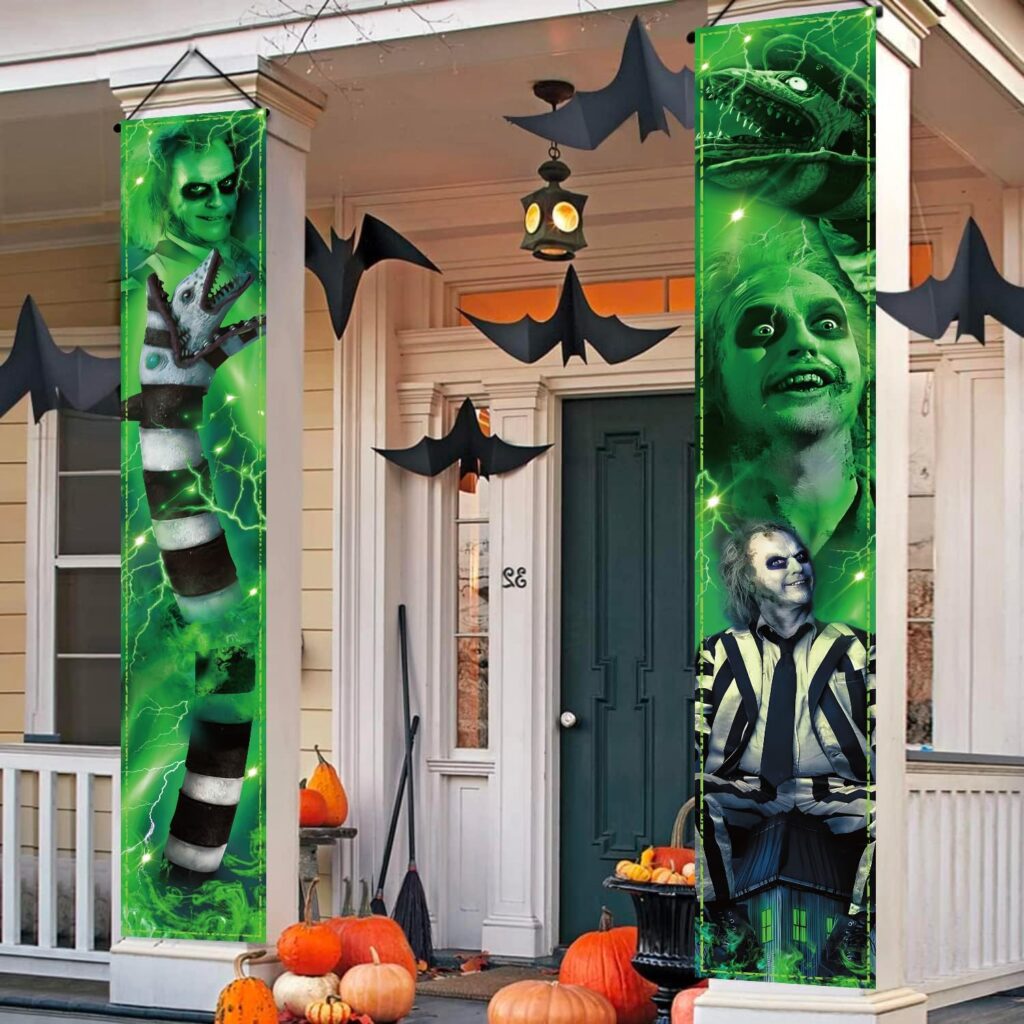 Beetlejuice Halloween Door Decoration Signs - Beetlejuice Outdoor Decor