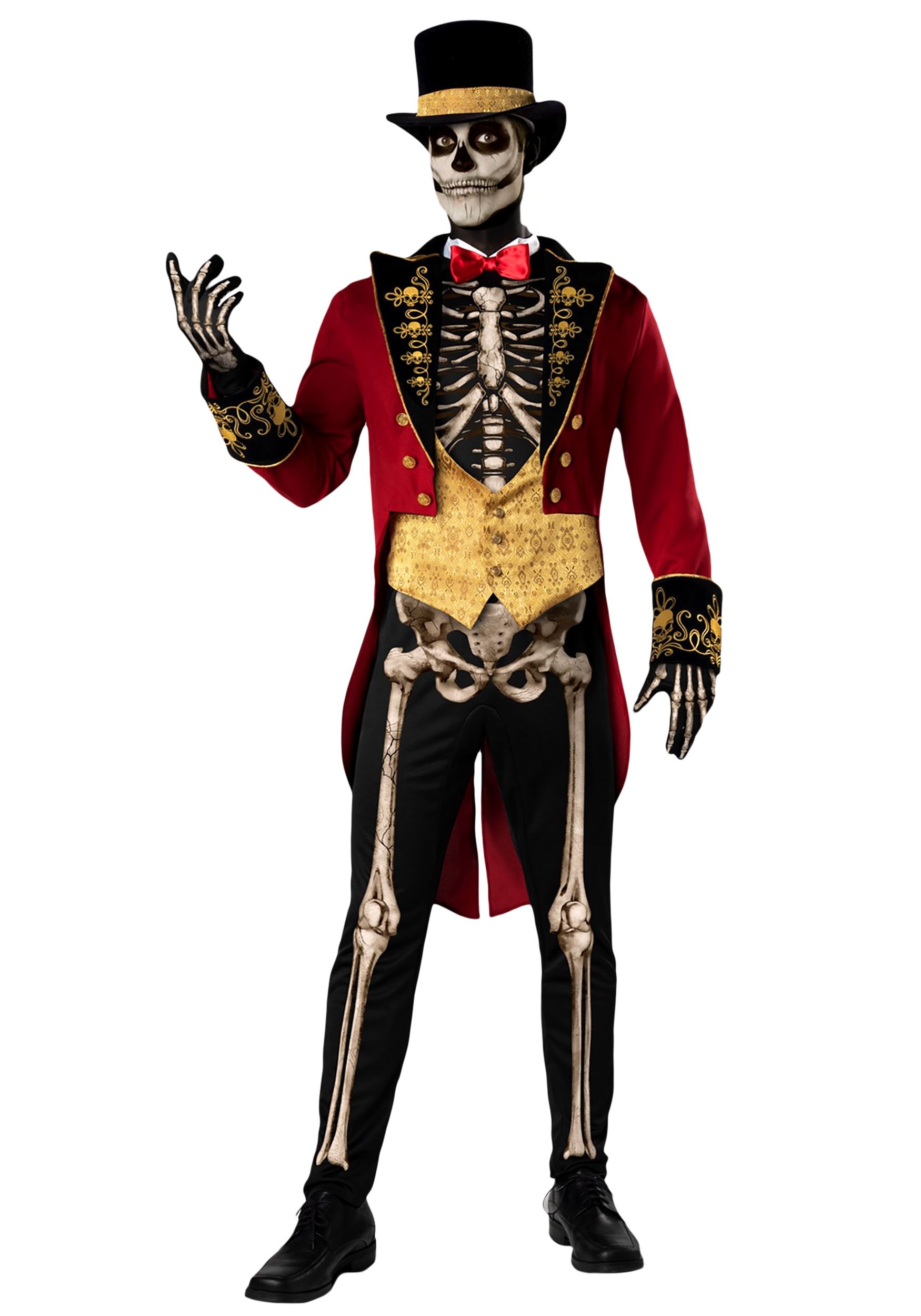 Men’s Skeleton Costume Ideas & Accessories - Men's Skeleton Ringmaster Costume - Mad Halloween