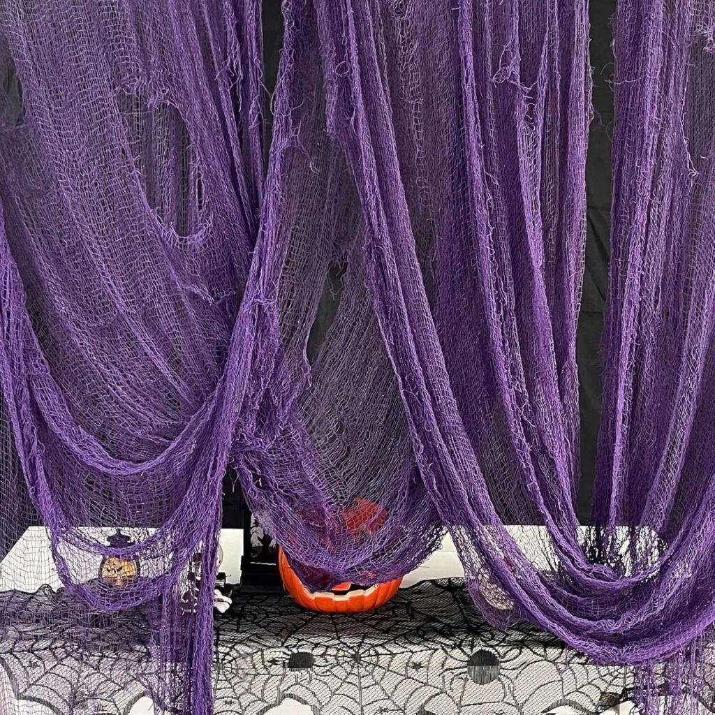 Halloween Purple Creepy Cloth Spooky Gauze Decoration